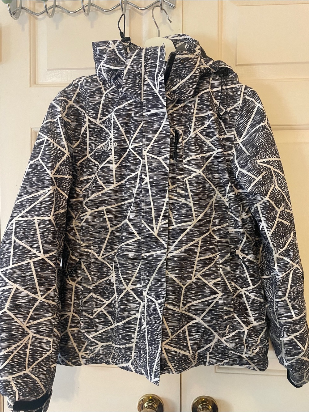 Wantdo Women's Small Geometric Ski Jacket | Gorpcore Winter Coat